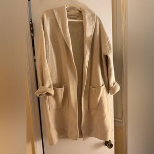 Cozy Cream Open-Front Sweater